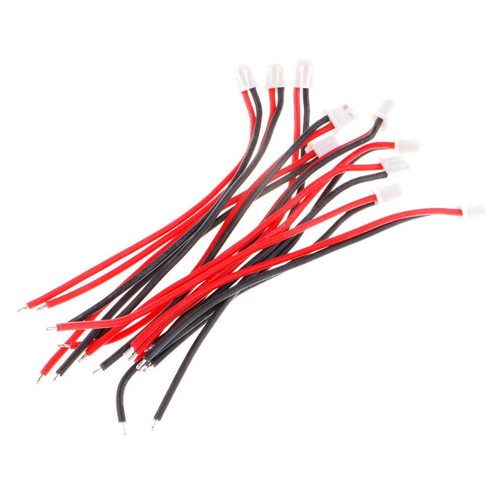 10pcs 10cm Silicone JST-XH Balance Cable 22AWG for Lipo Lithium Battery 1S