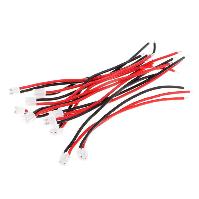 10pcs 10cm Silicone JST-XH Balance Cable 22AWG for Lipo Lithium Battery 1S