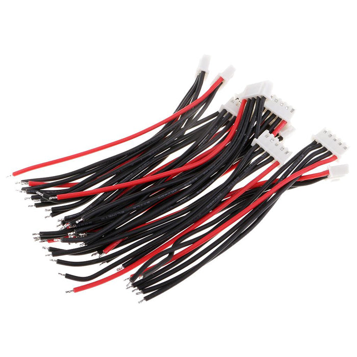 10pcs 10cm Silicone JST-XH Balance Cable 22AWG for Lipo Lithium Battery 4S