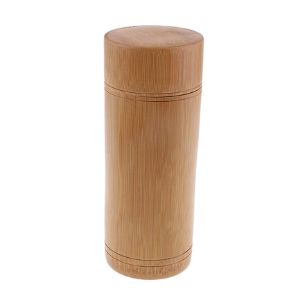 Crofta Vintage Bamboo Tea Container Caddy Canister Tea Jar Seal Storage Bottle C