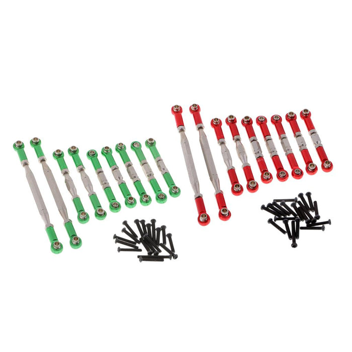 1:12 RC Car Models Steering Linkages Pull Rods for WLtoys 12423 12428 Green