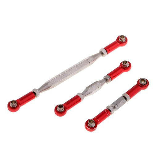 1:12 RC Car Models Steering Linkages Pull Rods for WLtoys 12423 12428 Red