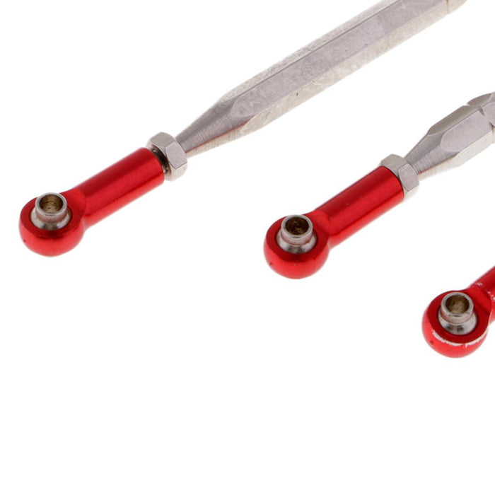 1:12 RC Car Models Steering Linkages Pull Rods for WLtoys 12423 12428 Red