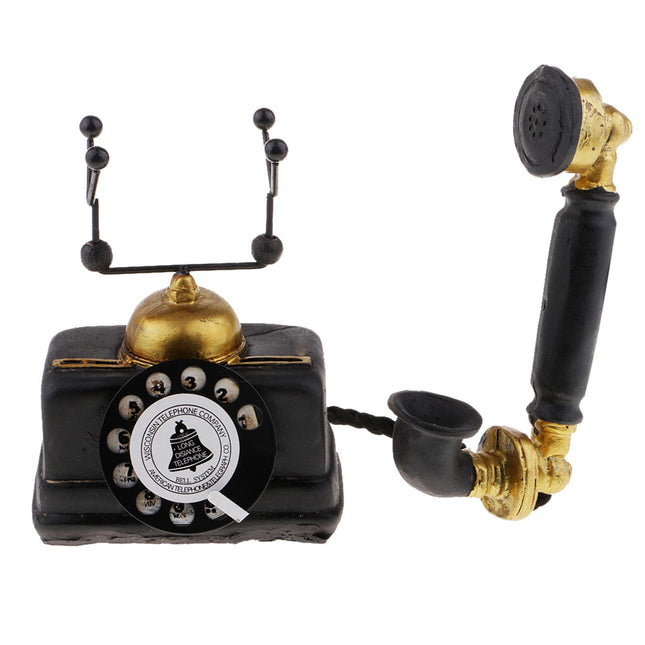 Crofta Vintage Antique Rotary Telephone Corded Retro Phone Home Decoration 7111-14