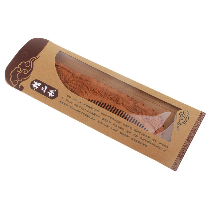 Crofta Wooden Hair Comb Walnut Anti-Static Massage Care Comb Hair Styling Tool A