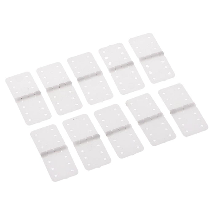 10pcs Plastic Pinned Hinges for RC Aircraft Hobby Model Plane Spare Parts S