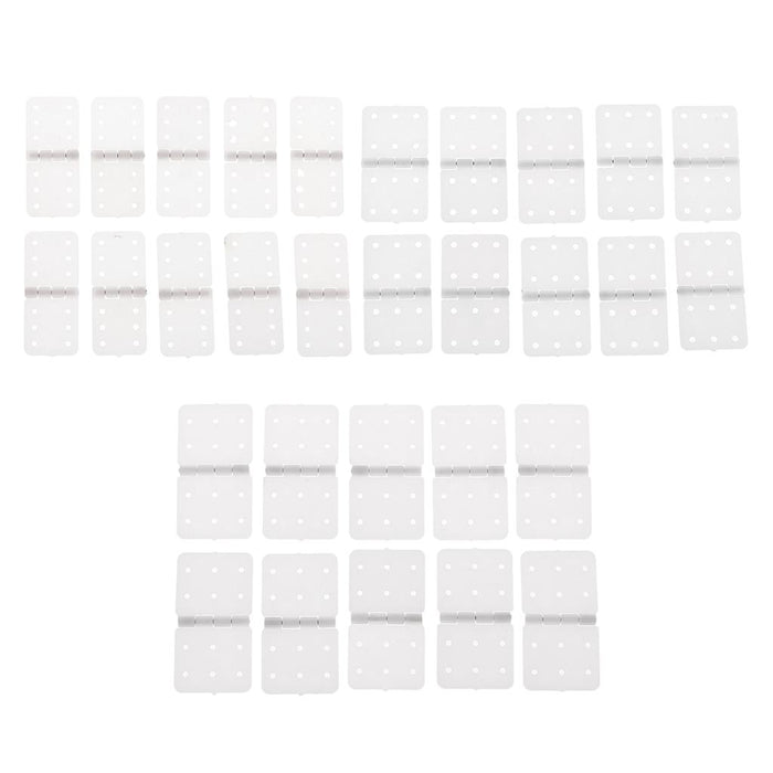 10pcs Plastic Pinned Hinges for RC Aircraft Hobby Model Plane Spare Parts S