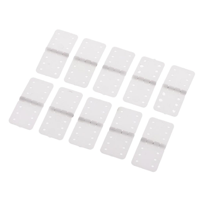 10pcs Plastic Pinned Hinges for RC Aircraft Hobby Model Plane Spare Parts S