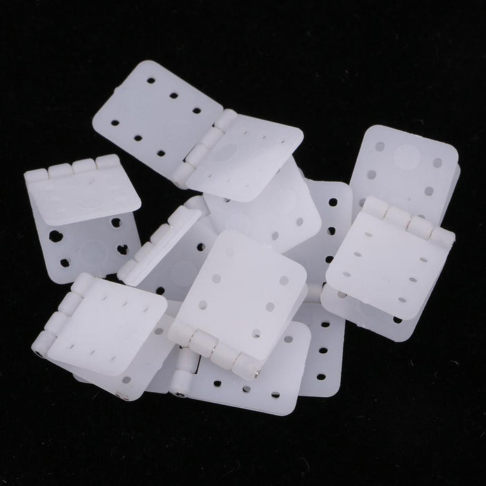 10pcs Plastic Pinned Hinges for RC Aircraft Hobby Model Plane Spare Parts S