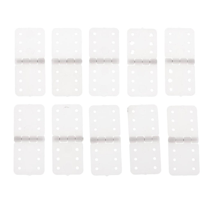 10pcs Plastic Pinned Hinges for RC Aircraft Hobby Model Plane Spare Parts S