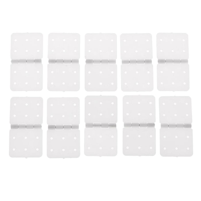 10pcs Plastic Pinned Hinges for RC Aircraft Hobby Model Plane Spare Parts L