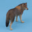 Crofta Wolf Simulation Animal Model Action & Toy Figures Educational for Kids Brown