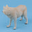 Crofta Wolf Simulation Animal Model Action & Toy Figures Educational for Kids Beige