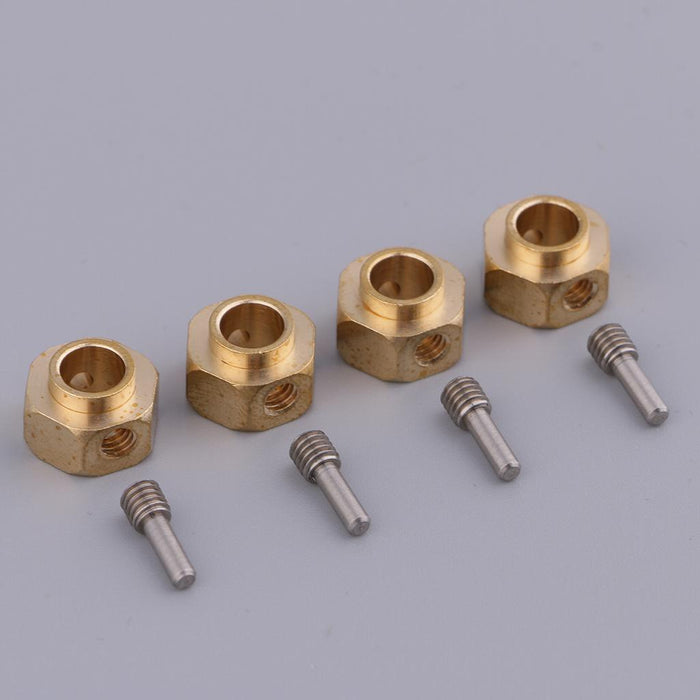 4 Pieces Hex Wheel Hubs Hexagonal Adapter for Traxxas TRX4 RC Crawler 6mm