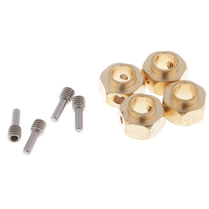 4 Pieces Hex Wheel Hubs Hexagonal Adapter for Traxxas TRX4 RC Crawler 6mm