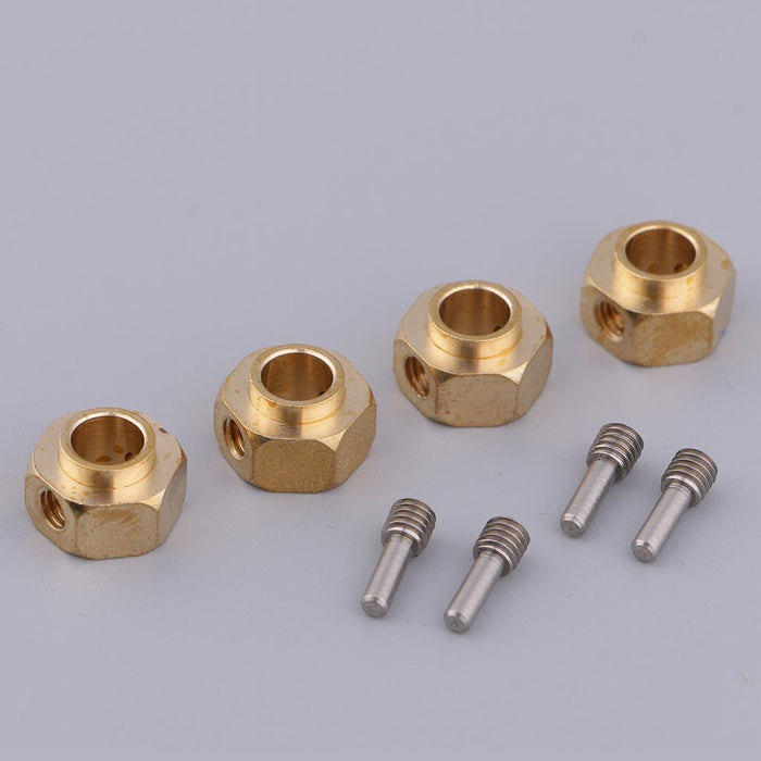 4 Pieces Hex Wheel Hubs Hexagonal Adapter for Traxxas TRX4 RC Crawler 6mm