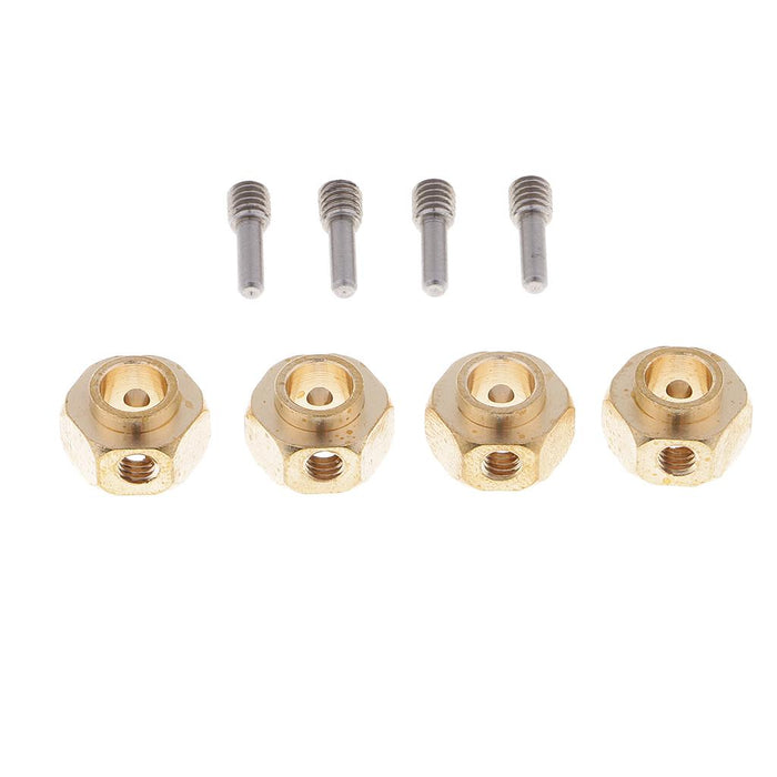 4 Pieces Hex Wheel Hubs Hexagonal Adapter for Traxxas TRX4 RC Crawler 6mm