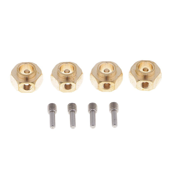 4 Pieces Hex Wheel Hubs Hexagonal Adapter for Traxxas TRX4 RC Crawler 6mm