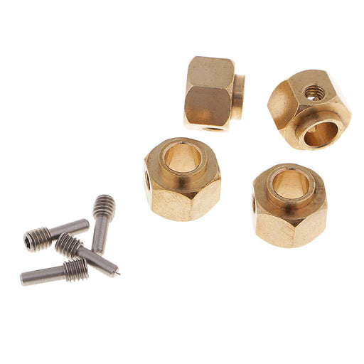 4 Pieces Hex Wheel Hubs Hexagonal Adapter for Traxxas TRX4 RC Crawler 8mm