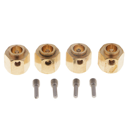 4 Pieces Hex Wheel Hubs Hexagonal Adapter for Traxxas TRX4 RC Crawler 11mm