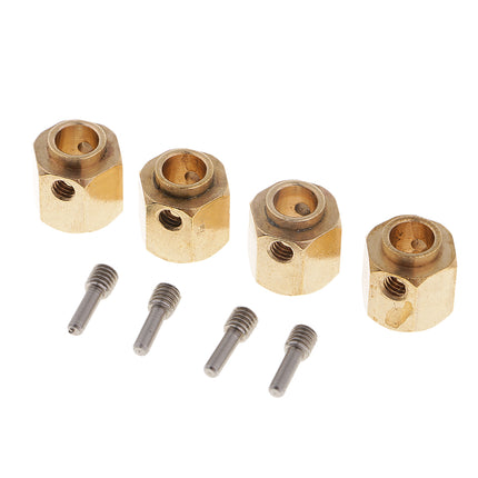 4 Pieces Hex Wheel Hubs Hexagonal Adapter for Traxxas TRX4 RC Crawler 11mm