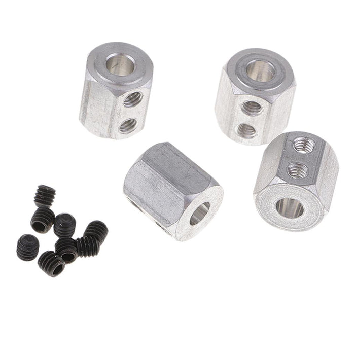 4 Alloy Wheel Rim Hex Adapter 12x13mm 08065 for 1/10 HSP RC Car Truck Buggy