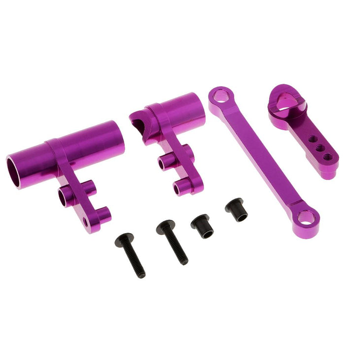 Crofta 102057 102040 Steering Servo Saver Complete for HSP 94111 94123 94188 Purple