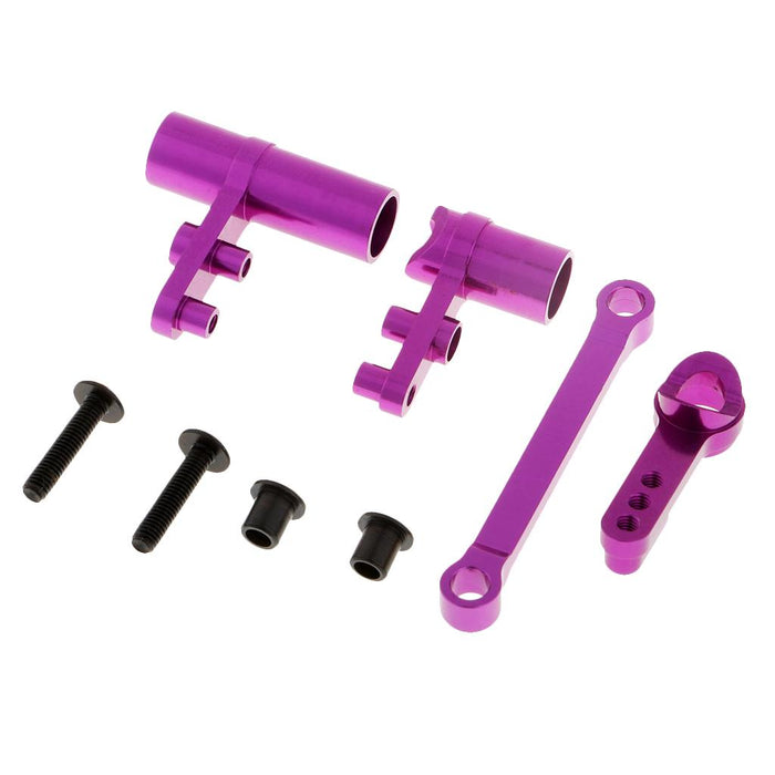 Crofta 102057 102040 Steering Servo Saver Complete for HSP 94111 94123 94188 Purple