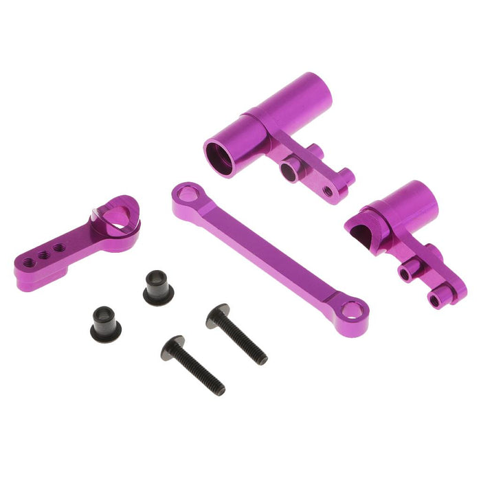 Crofta 102057 102040 Steering Servo Saver Complete for HSP 94111 94123 94188 Purple