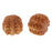 Crofta 1 Pair Handcraft Craft Wooden Pecan Walnut Sculpture Home Desktop Ornaments