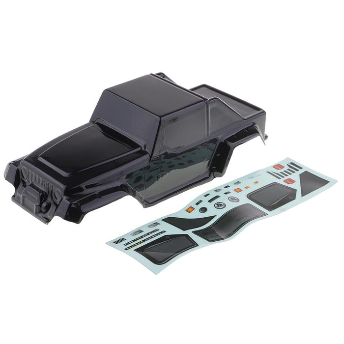 Crofta 1/10 RC Truck Body Shell with Decal DIY for Wrangler Axial SCX10 D90 Black