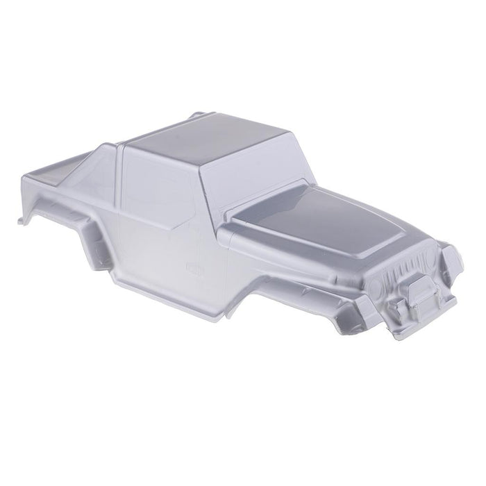 Crofta 1/10 RC Truck Body Shell with Decal DIY for Wrangler Axial SCX10 D90 Silver