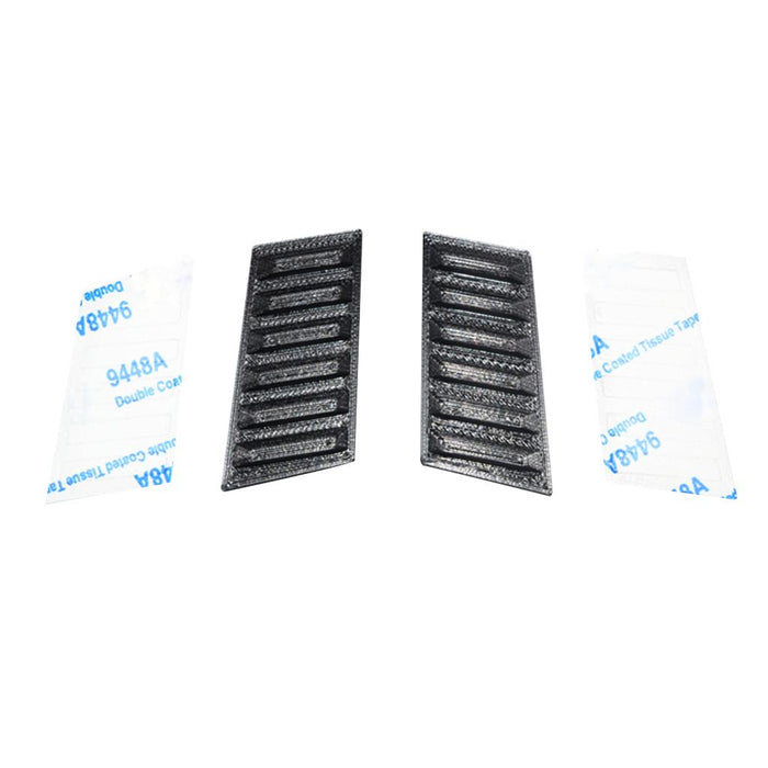 2Pcs Engine Cover Air Intake Grille Protector Metal for 1/10 Traxxas RC Cars