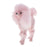 11x10cm Light Weight Pink Poodle Model Craft Decoration - Soft Plush Surface