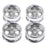 Crofta 1:10 RC Drift Car Models 52mm Wheel Rim Hub Hex for HPI HSP 4 Pieces Silver