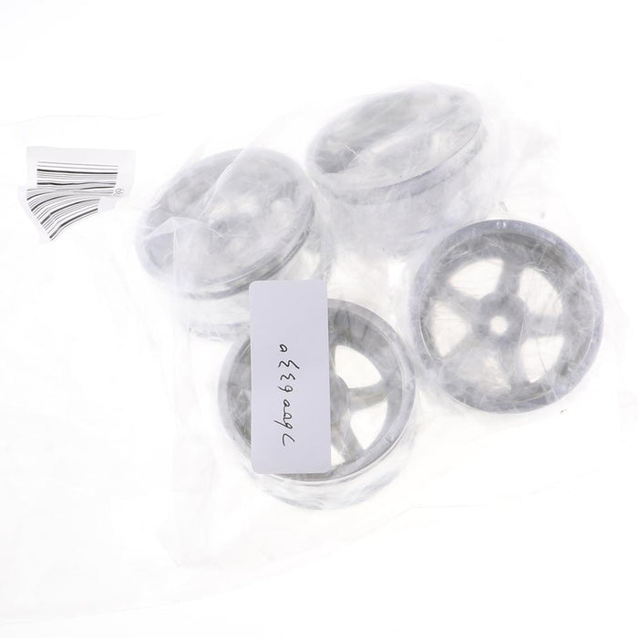 Crofta 1:10 RC Drift Car Models 52mm Wheel Rim Hub Hex for HPI HSP 4 Pieces Silver