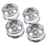 Crofta 1:10 RC Drift Car Models 52mm Wheel Rim Hub Hex for HPI HSP 4 Pieces Silver