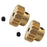 2pcs Brass Motor Gears 17T Golden Pinion Cogs for WLtoys 12428 12423 12628