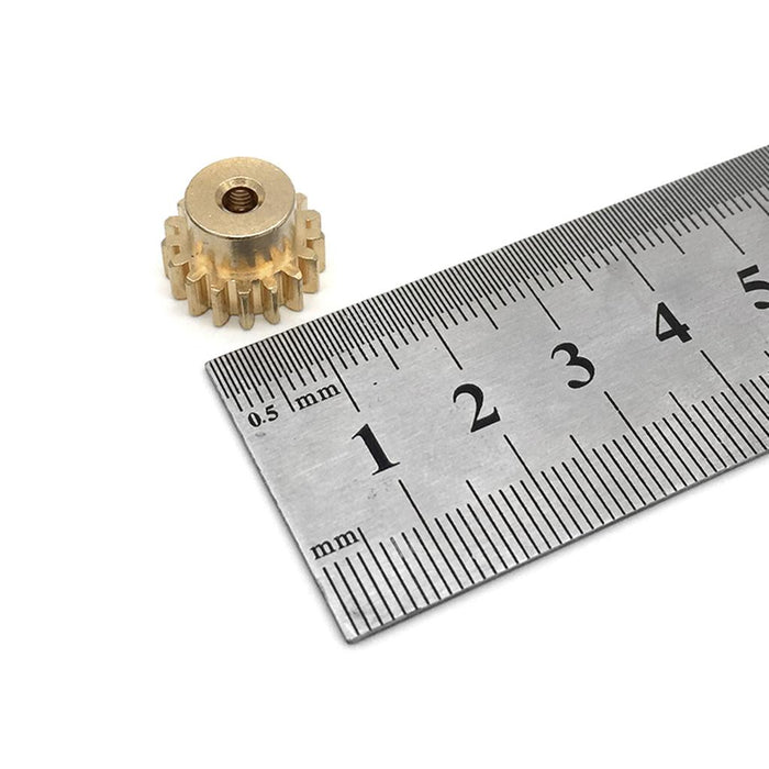 2pcs Brass Motor Gears 17T Golden Pinion Cogs for WLtoys 12428 12423 12628