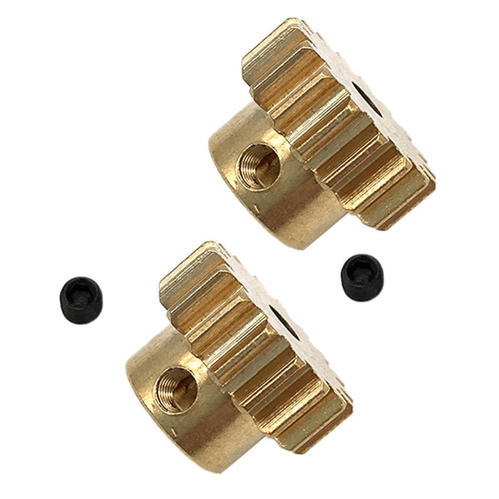 2pcs Brass Motor Gears 17T Golden Pinion Cogs for WLtoys 12428 12423 12628