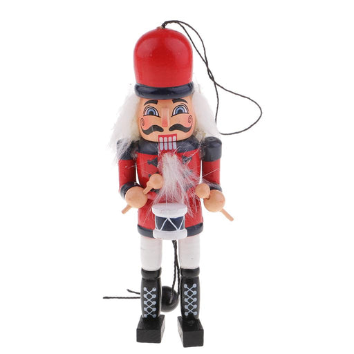 Crofta Wooden Nutcracker Doll Soldier Puppet 13cm Decoration DIY for Christmas Tree