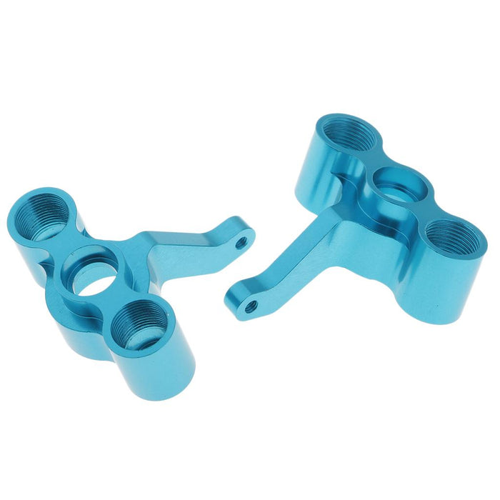 Crofta 166011 06044 Front Steering Hub Carrier L/R for 1/10 HSP 94166 RC Car Blue