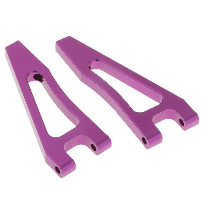 2Pcs Aluminum Alloy 166018 Front Upper Suspension Arms Upgrade Parts for 1/10 RC HSP Car Purple