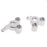 Crofta 166012 06045 Rear Steering Hub Carrier L/R for 1/10 HSP 94166 RC Cars Silver