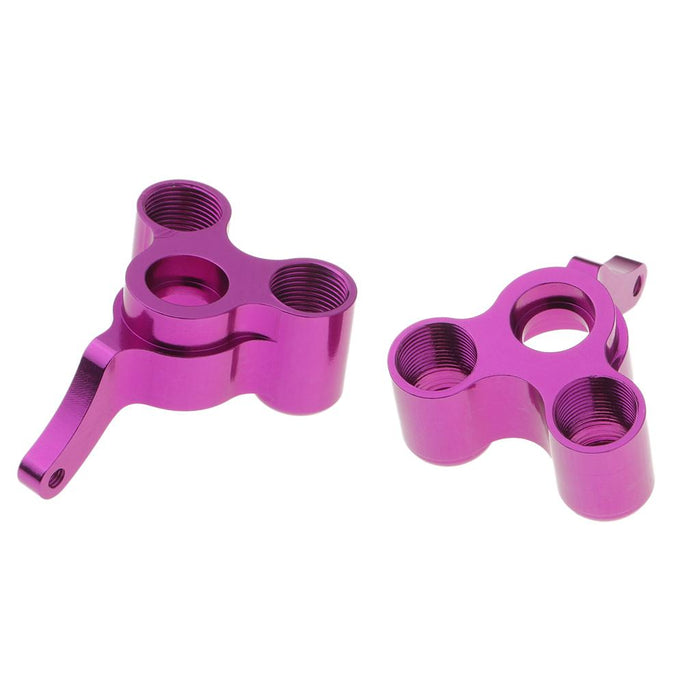 Crofta 166012 06045 Rear Steering Hub Carrier L/R for 1/10 HSP 94166 RC Cars Purple