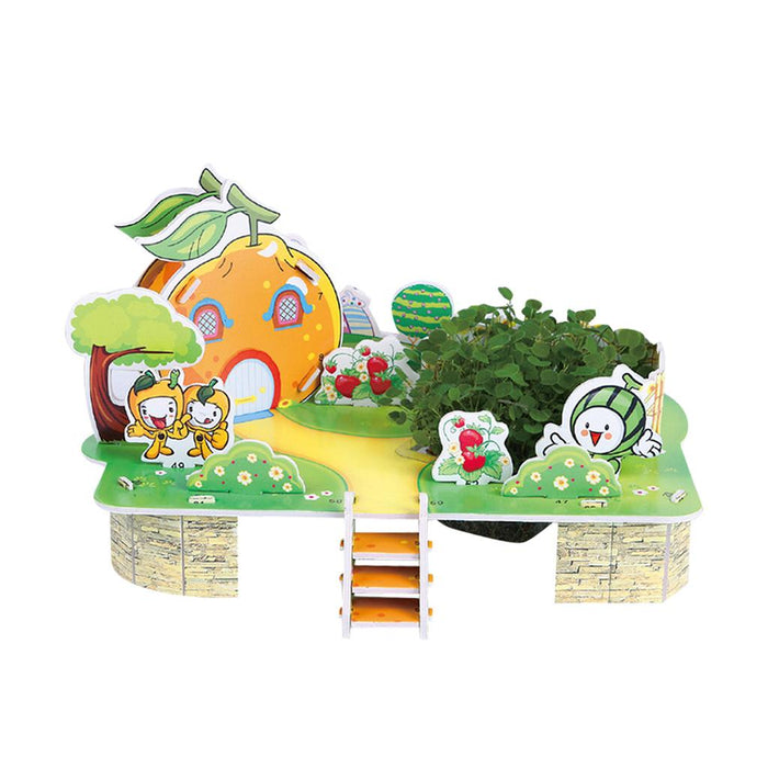 Crofta 3D DIY Cartoon House Assembling Paper Puzzles Toy for Kids Educational M004