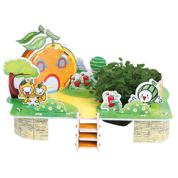 Crofta 3D DIY Cartoon House Assembling Paper Puzzles Toy for Kids Educational M004