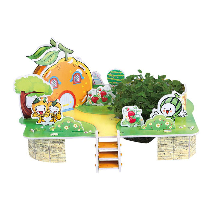 Crofta 3D DIY Cartoon House Assembling Paper Puzzles Toy for Kids Educational M004