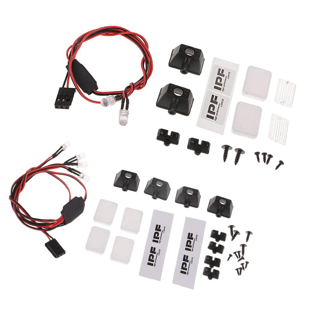 1:10 RC Electric Car Truck Parts 4 LED Lamp Lights Spotlights for RC4WD CC01