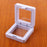 Crofta 10pcs 3D Floating Coins Frame Rack Jewelry Display Stand Case Holder White